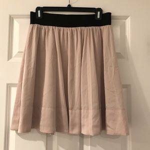 H&M Blush Pink High Waisted Mini Skirt